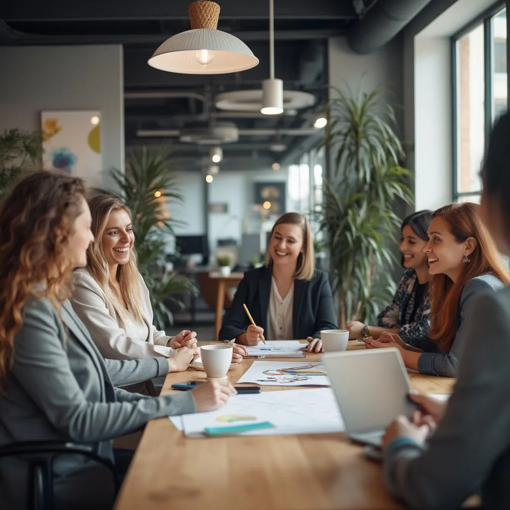 Il nostro team in una sessione di brainstorming